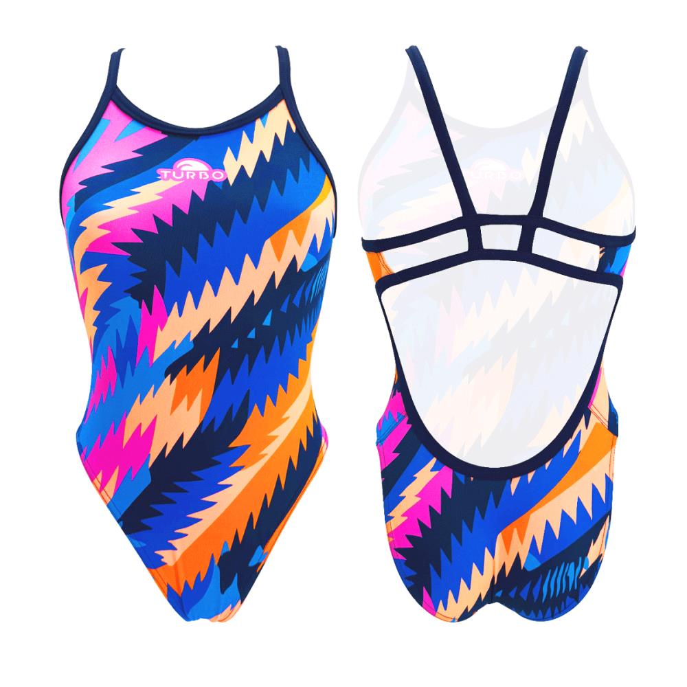 Turbo Women's Kraken Swimsuit- Zigzag Tropical
