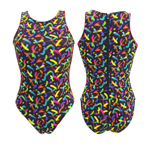 TURBO Women's Comfort Water Polo Swimsuit- Loud Lines