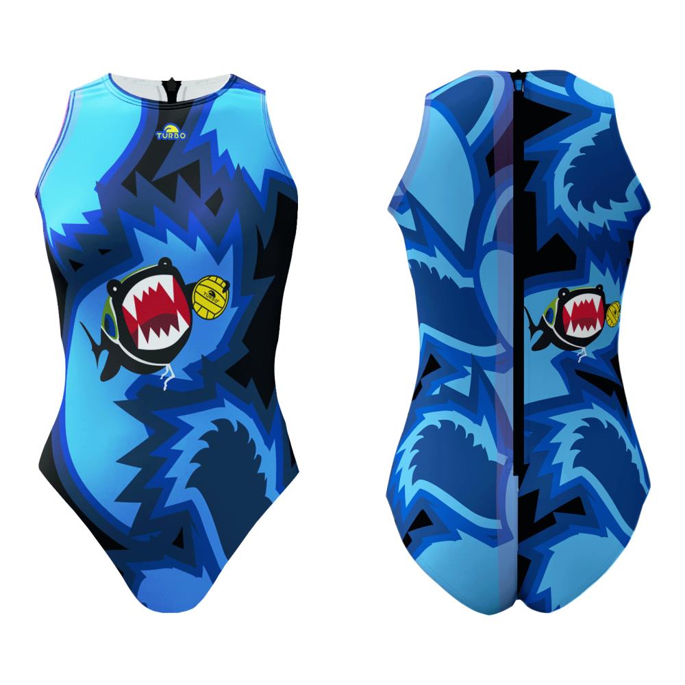 TURBO Women's Comfort Water Polo Swimsuit- Shark