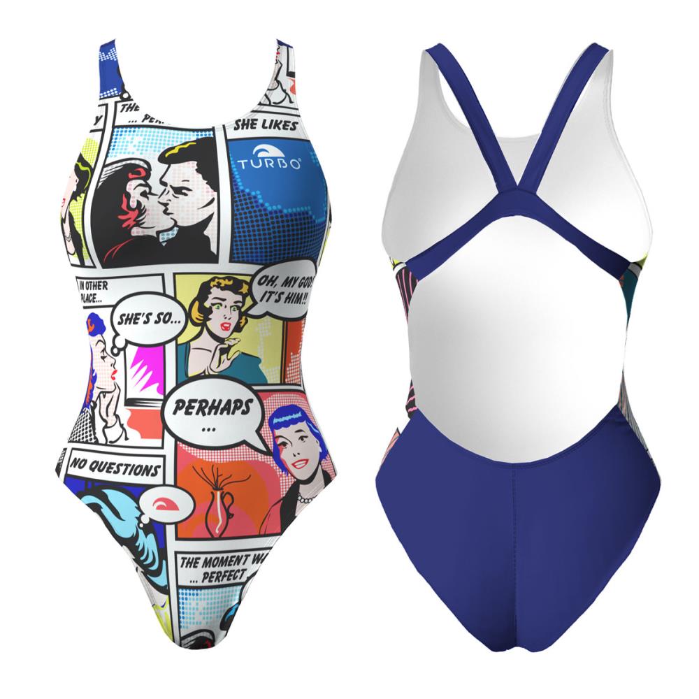 Turbo Women's Wide Strap Swimsuit Comic (Proresist)