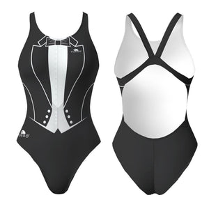 Turbo Women's Wide Strap Swimsuit Smoking(Proresist)