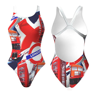 Turbo Women's Wide Strap Swimsuit London