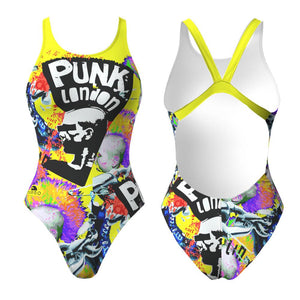 Turbo Women's Wide Strap Swimsuit Punk London (Pro-Resist)