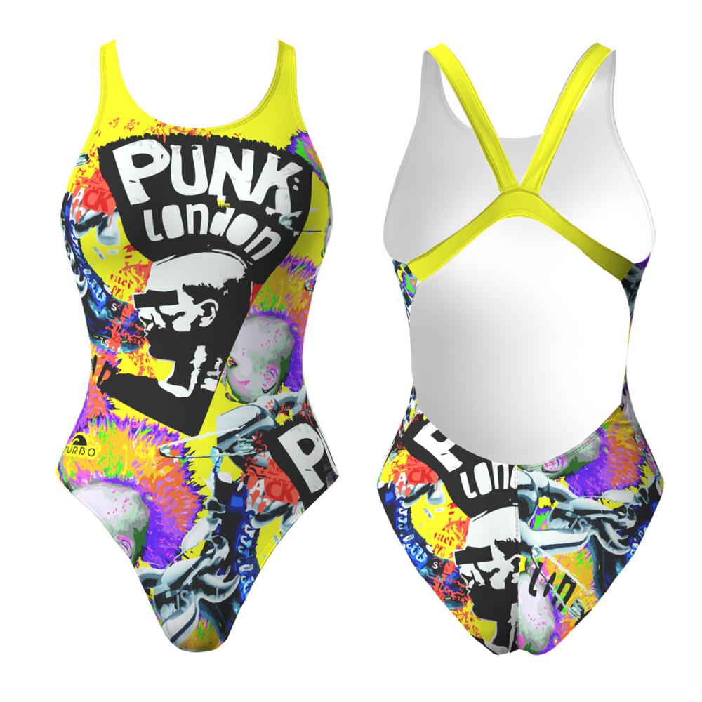 Turbo Women's Wide Strap Swimsuit Punk London (Pro-Resist)