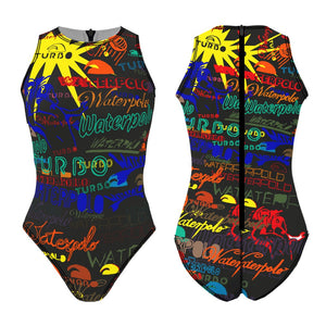 TURBO Women's Comfort Water Polo Swimsuit- Water Polo Writing