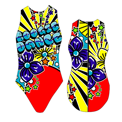TURBO Women's Comfort Water Polo Swimsuit- Waterpolo Boogie