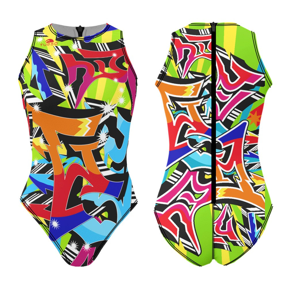 TURBO Women's Comfort Water Polo Swimsuit- Retro