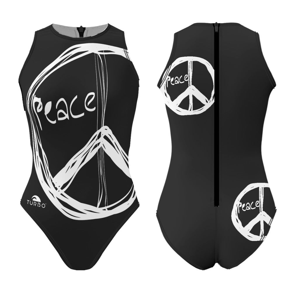 TURBO Women's Comfort Water Polo Swimsuit- Peace