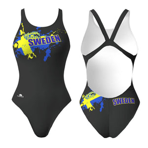 Turbo Women's Wide Strap Swimsuit Sweden -Corona