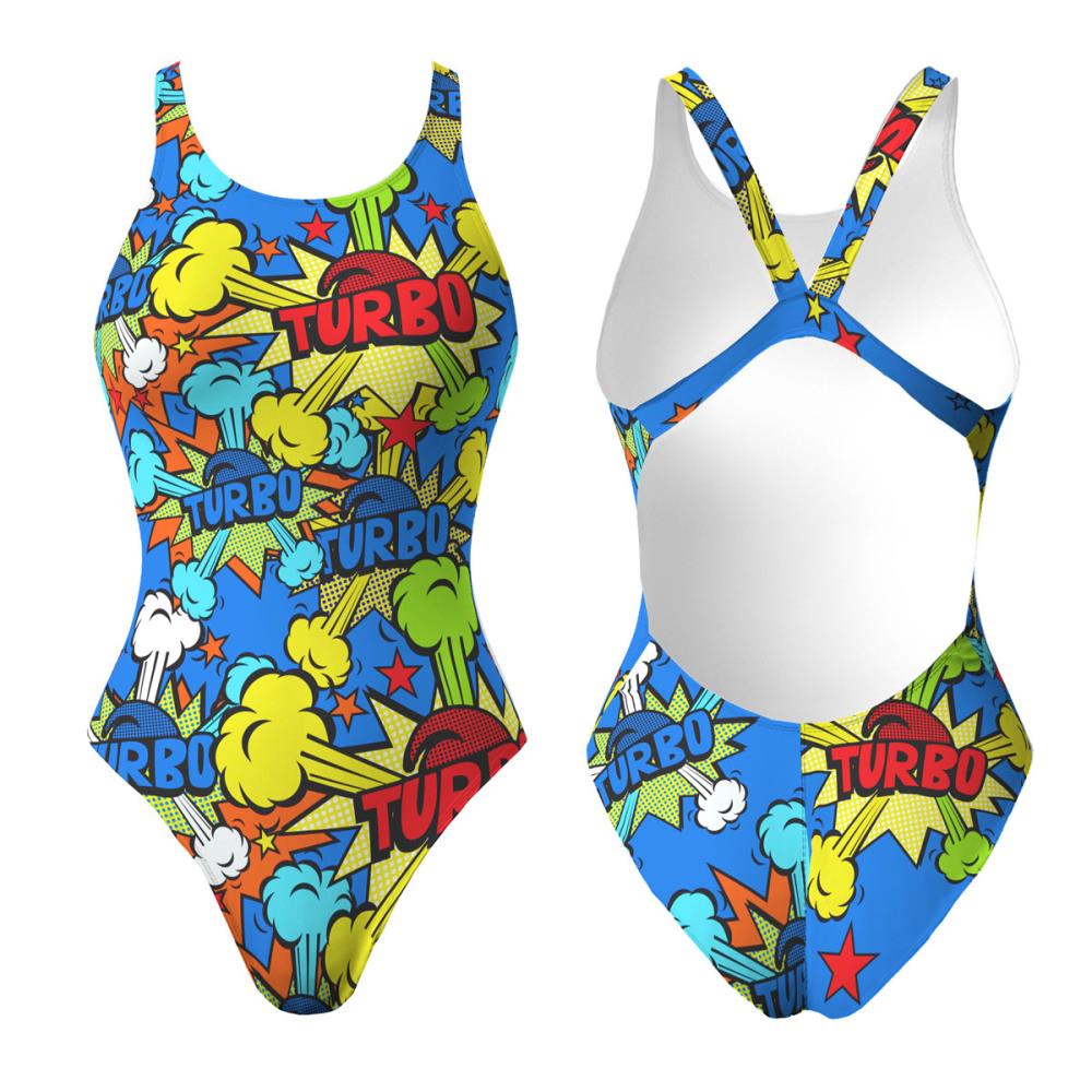 Turbo Women's Wide Strap Swimsuit Pop Turbo