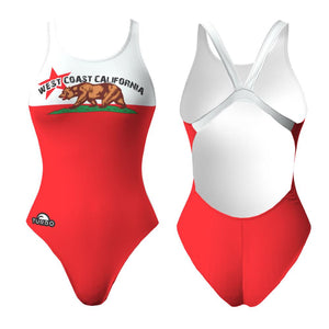 Turbo Women's Wide Strap Swimsuit California West