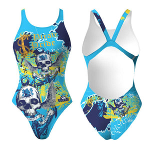Turbo Women's Wide Strap Swimsuit Pirate Treasure