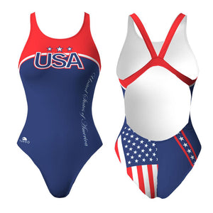 Turbo Women's Wide Strap Swimsuit Usa 2012 Italia