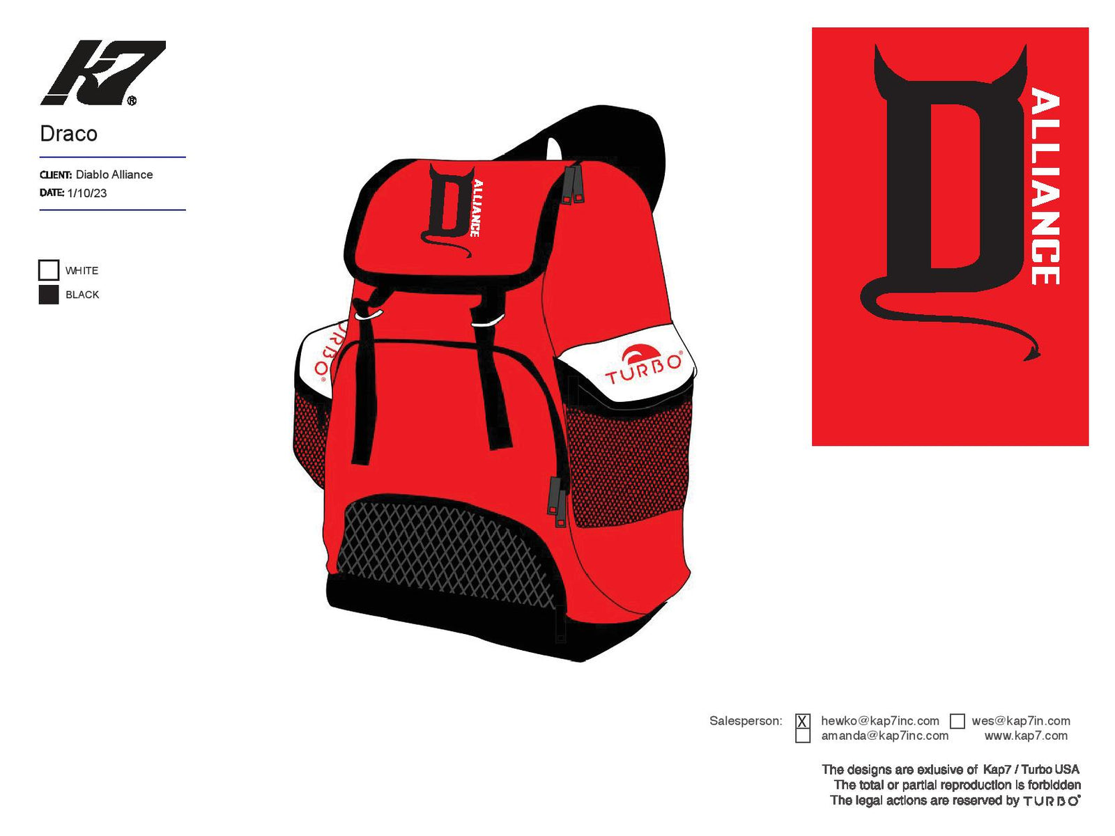 Diablo Alliance WPC Team Store - Backpack