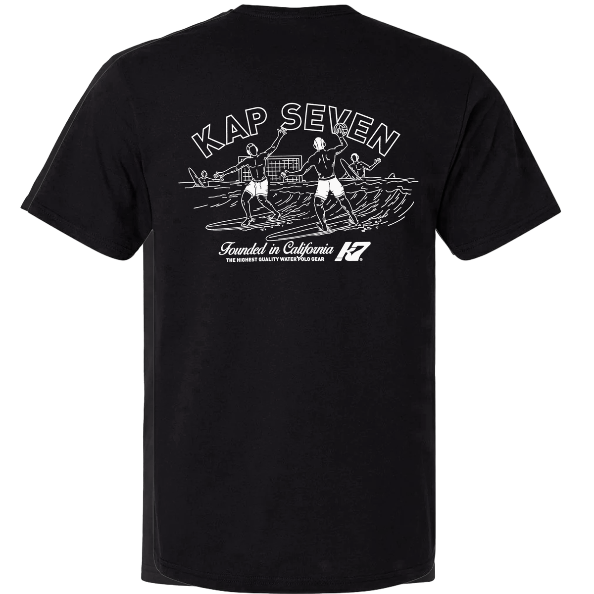 KAP7 California Surf Black T-Shirt