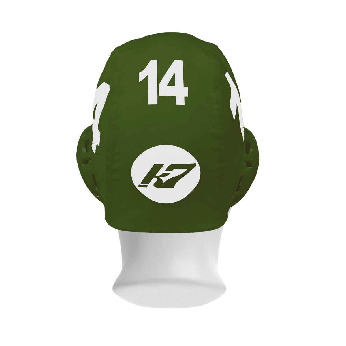 KAP7 Standard Water Polo Cap Set with 3 Numbers - Dark Green