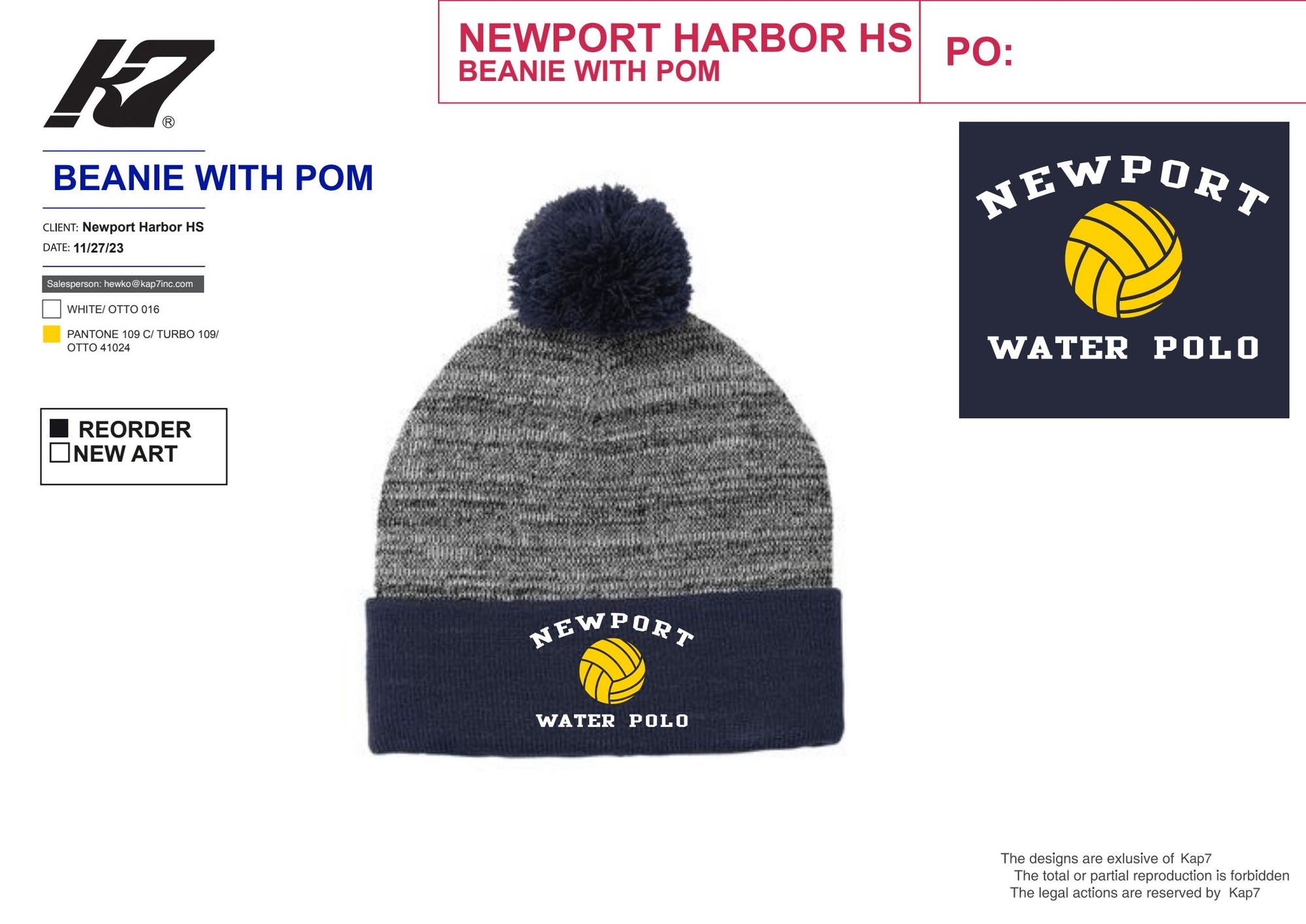 Newport Team Store - POM POM Beanie