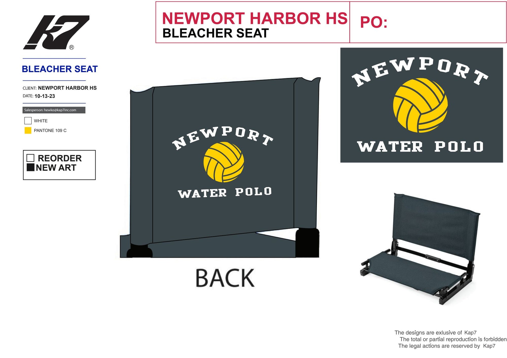 Newport Team Store - Bleacher Seat