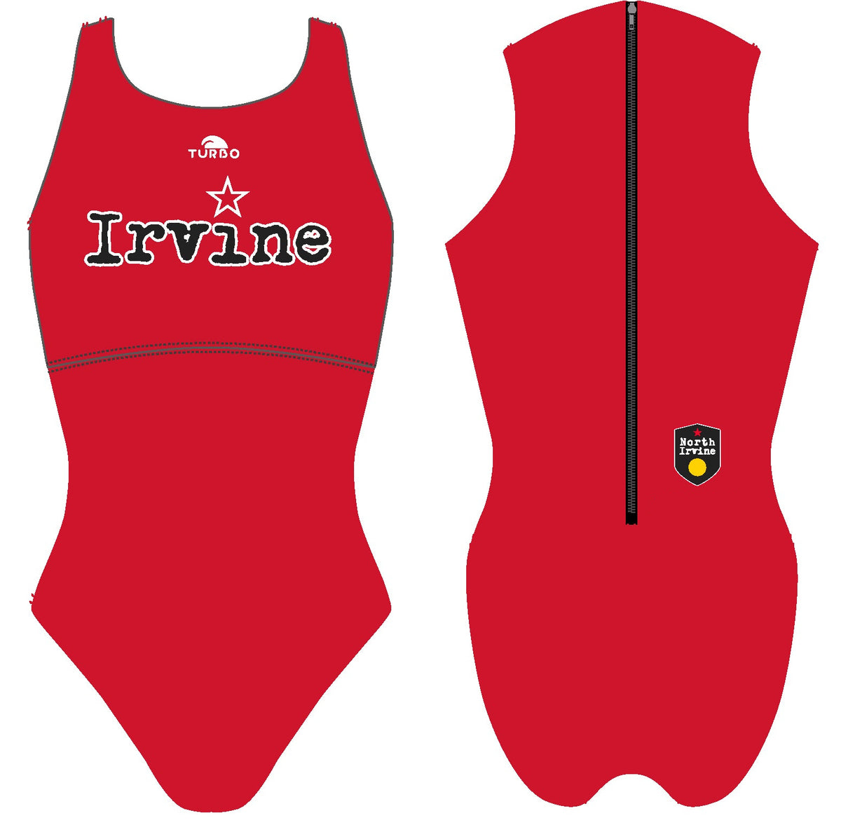 North Irvine WPC Team Store - North Irvine Water Polo Club Red Comfort Hybrid Suit