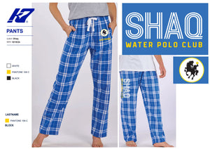 Sleepy Hollow Aquatics - SHAQ - TEAM STORE - Female Flannel Pants