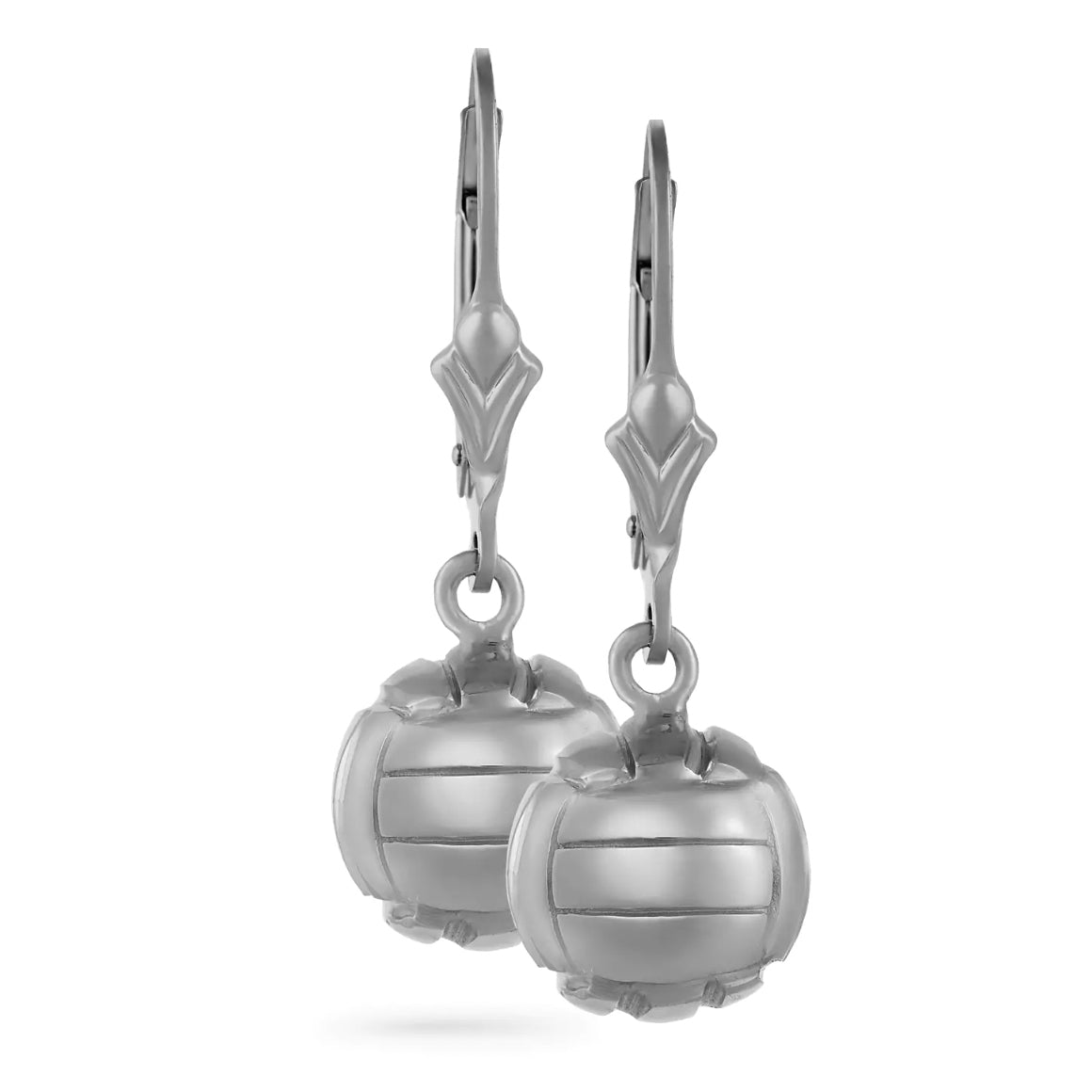 Water Polo Ball Dangle Earrings (10mm)
