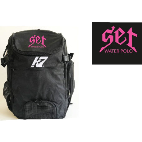 SET Hydrus II Backpack Black With Last Name Embroidery
