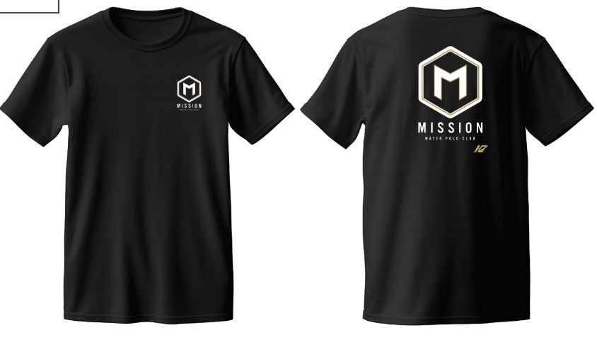 Mission Water Polo Black T-Shirt