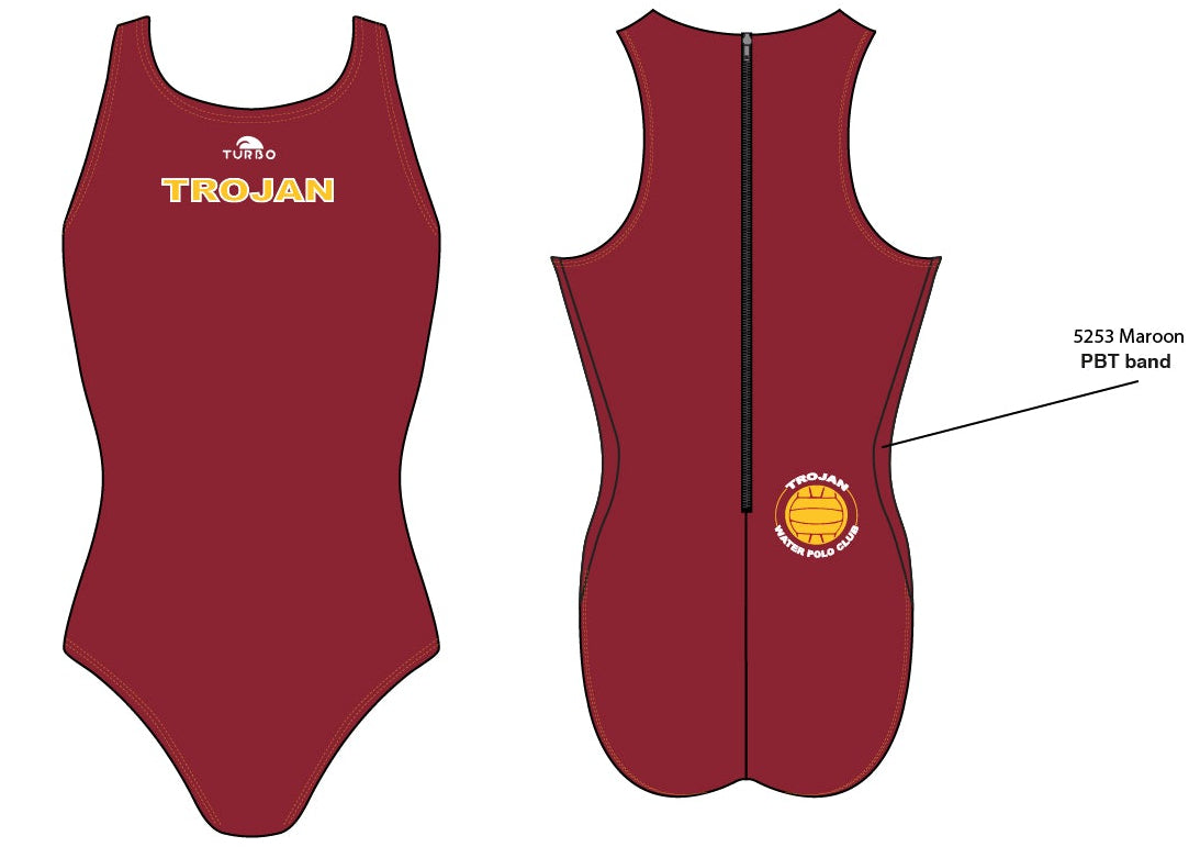 REQUIRED ITEM for girls- Trojan Water Polo Club Team Store - Flash Water Polo Suit