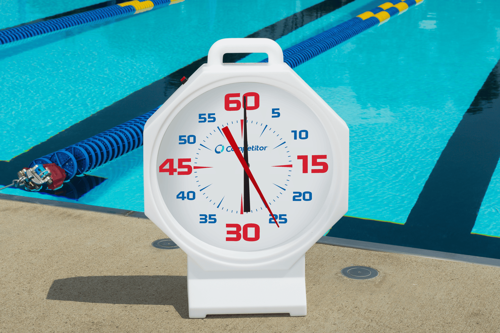 Competitor 15" Pace Clock- White Base with White Face