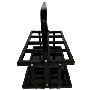 KAP7 Black Folding Water Bottle Carrier- Black