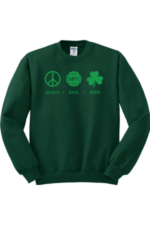 KAP7 Peace Love Irish Crewneck Sweatshirt