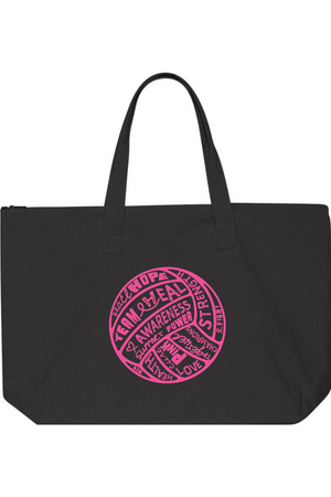 KAP7 Breast Cancer Awareness Tote with Zipper