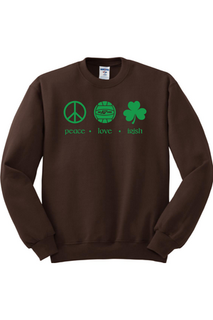 KAP7 Peace Love Irish Crewneck Sweatshirt