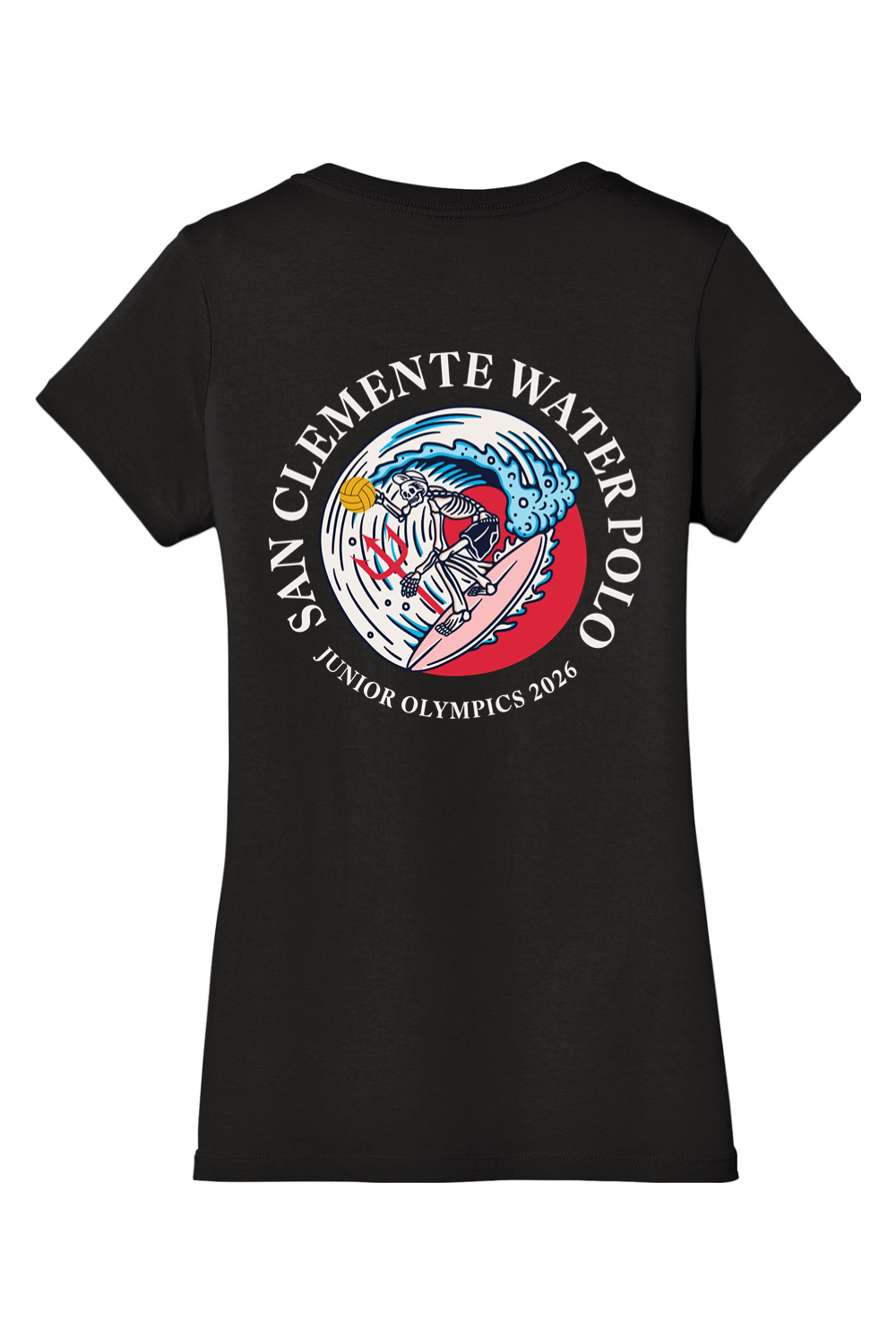 San Clemente WPC 2026 JO's District Women’s Perfect Weight V-Neck Tee