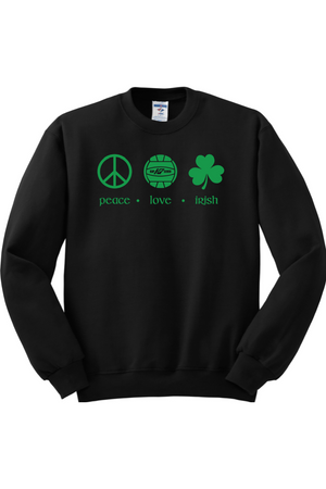 KAP7 Peace Love Irish Crewneck Sweatshirt