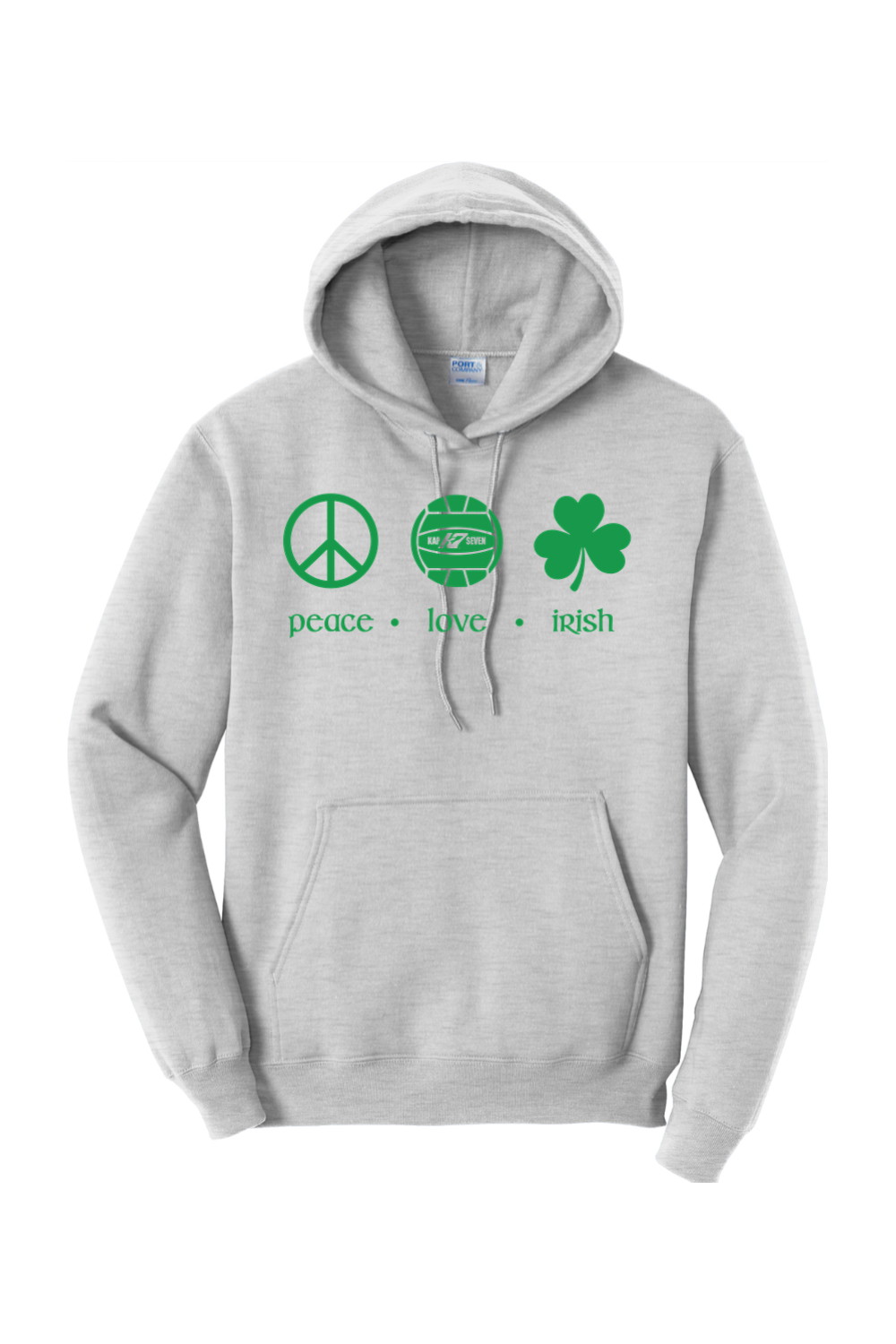 KAP7 Peace Love Irish Hooded Sweatshirt