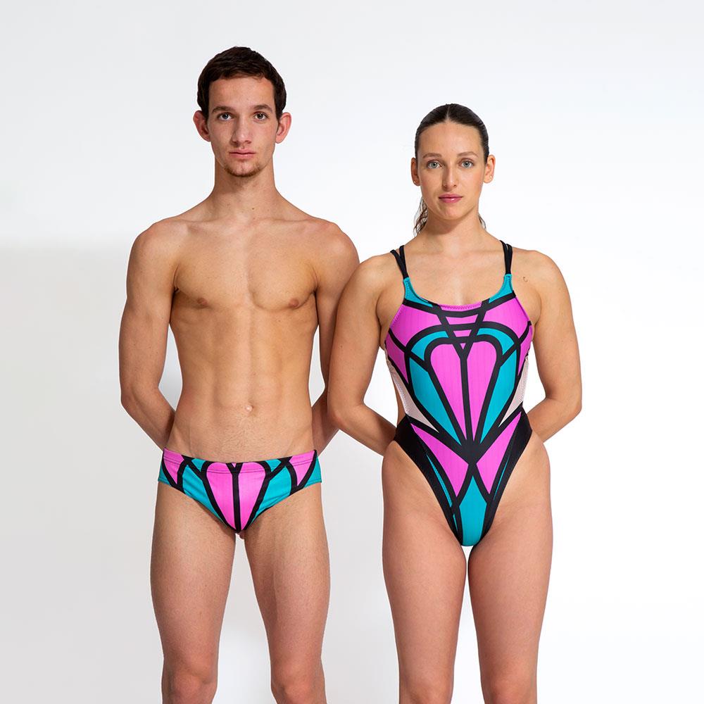 Turbo Women's Artistic Swim Suit Es001 Lycra