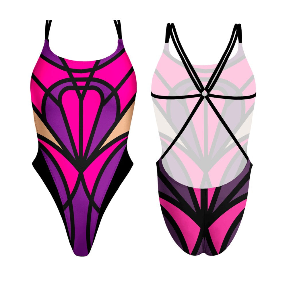 Turbo Women's Artistic Swim Suit Es001 Lycra