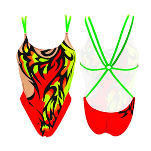 Turbo Women's Artistic Swim Suit Es004 Licra