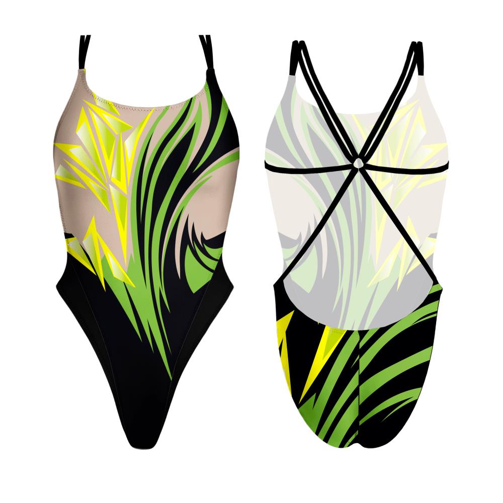 Turbo Women's Artistic Swim Suit Es005 Lycra
