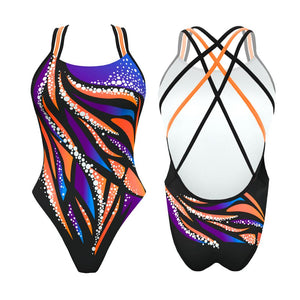 Turbo Women's Artistic Swim Suit F011 Lycra