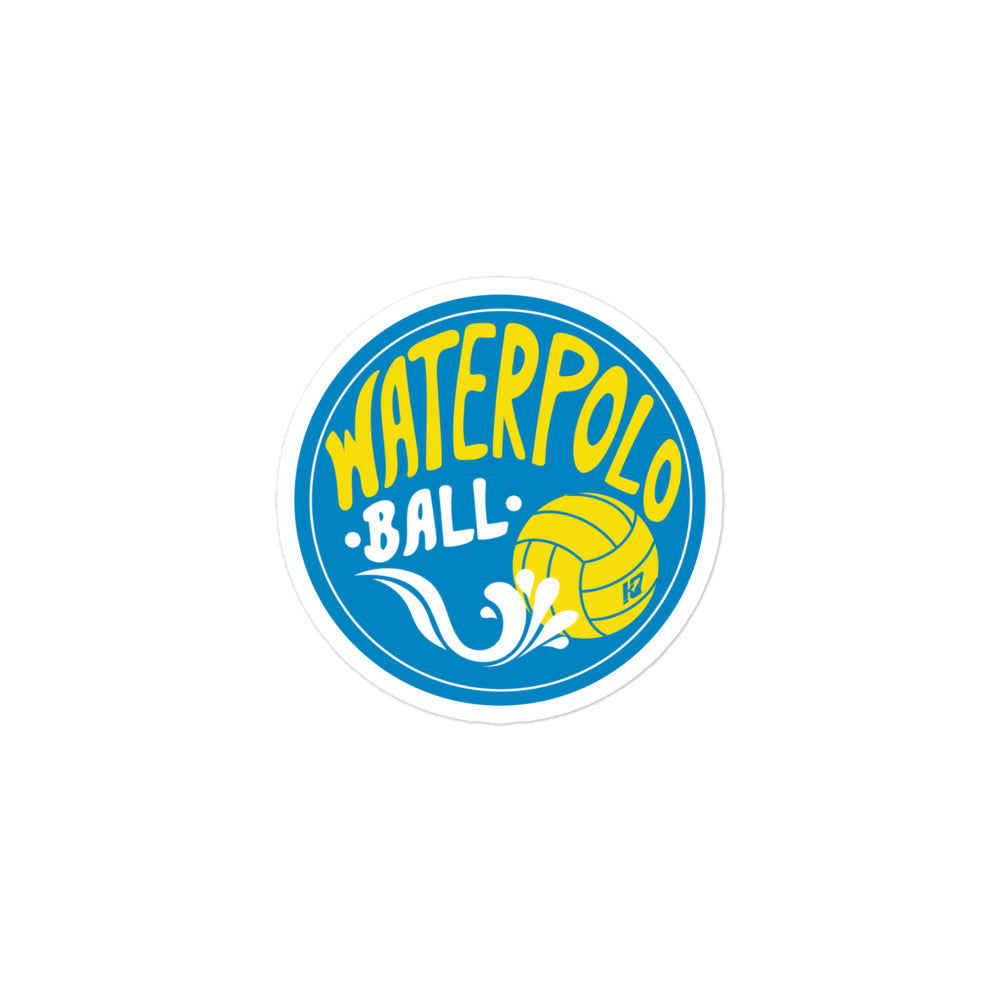 Kap7 Yellow Water Polo Ball Bubble-free stickers