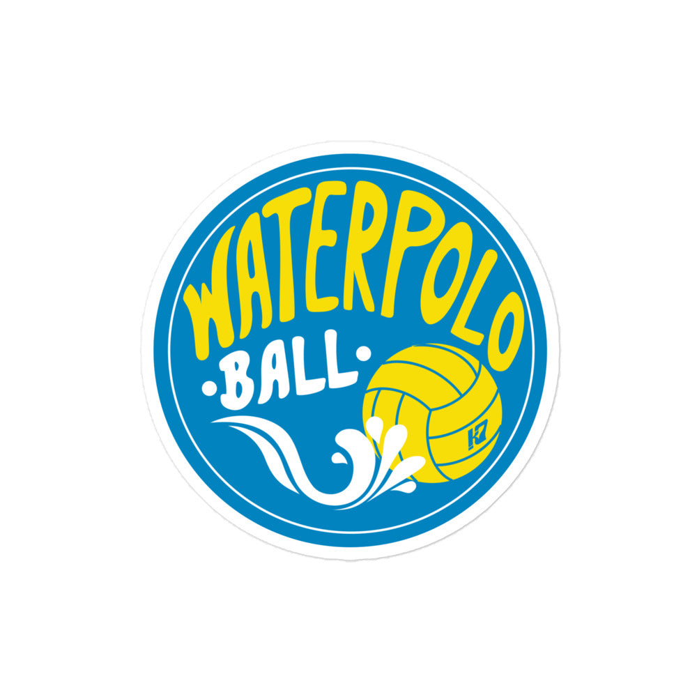 Kap7 Yellow Water Polo Ball Bubble-free stickers