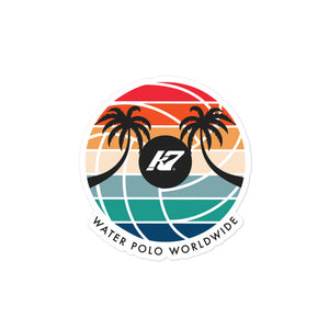 Kap7 Sunset Logo Bubble-free stickers