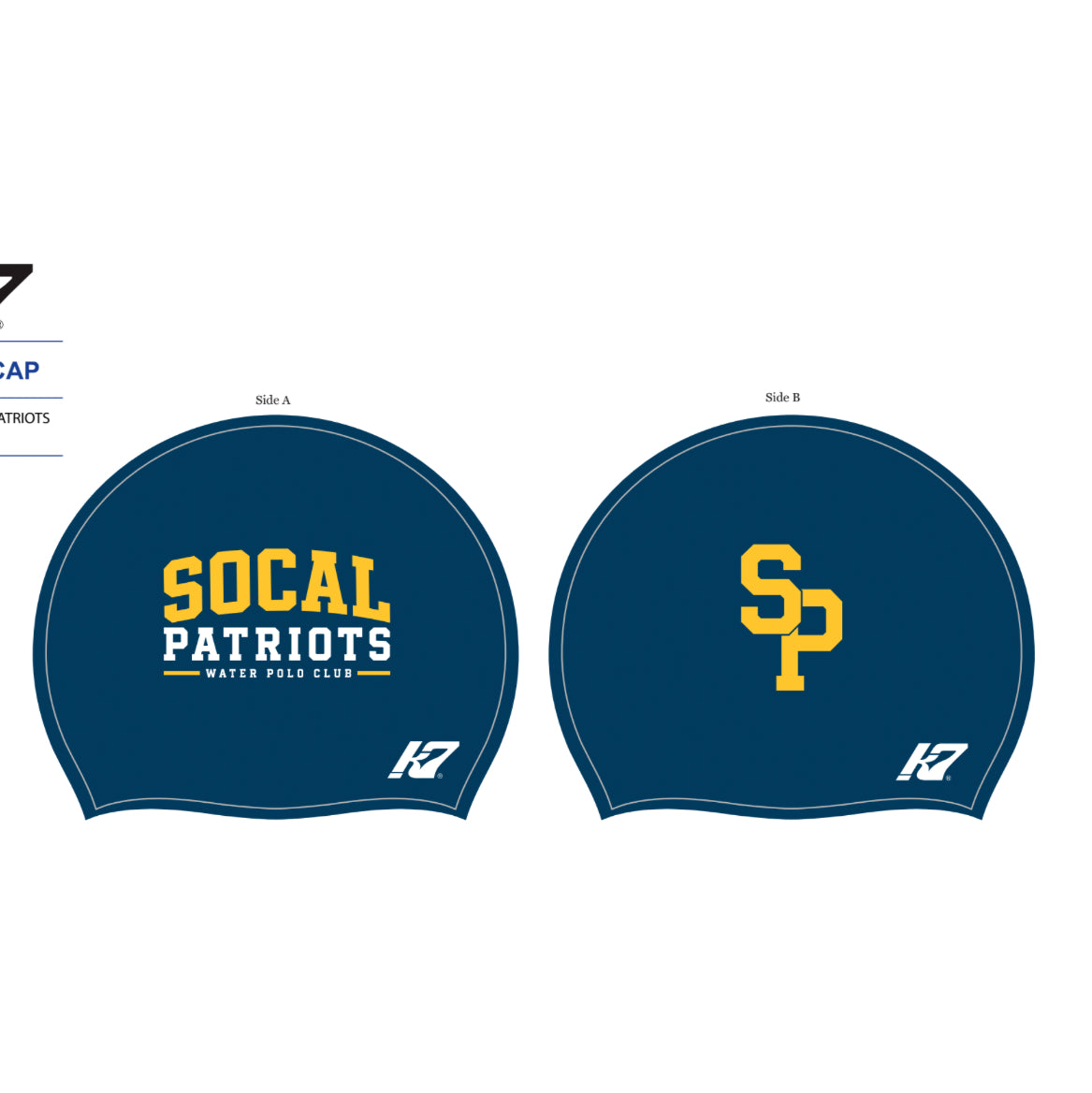 SOCAL Patriots Latex Caps (white, Navy and red)