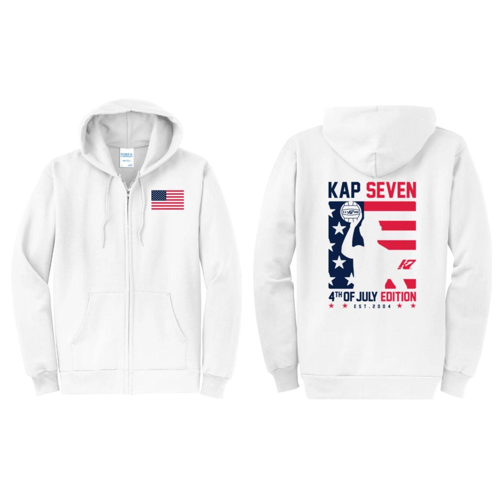 K7 USA Player Full-Zip Hooded Sweatshirt