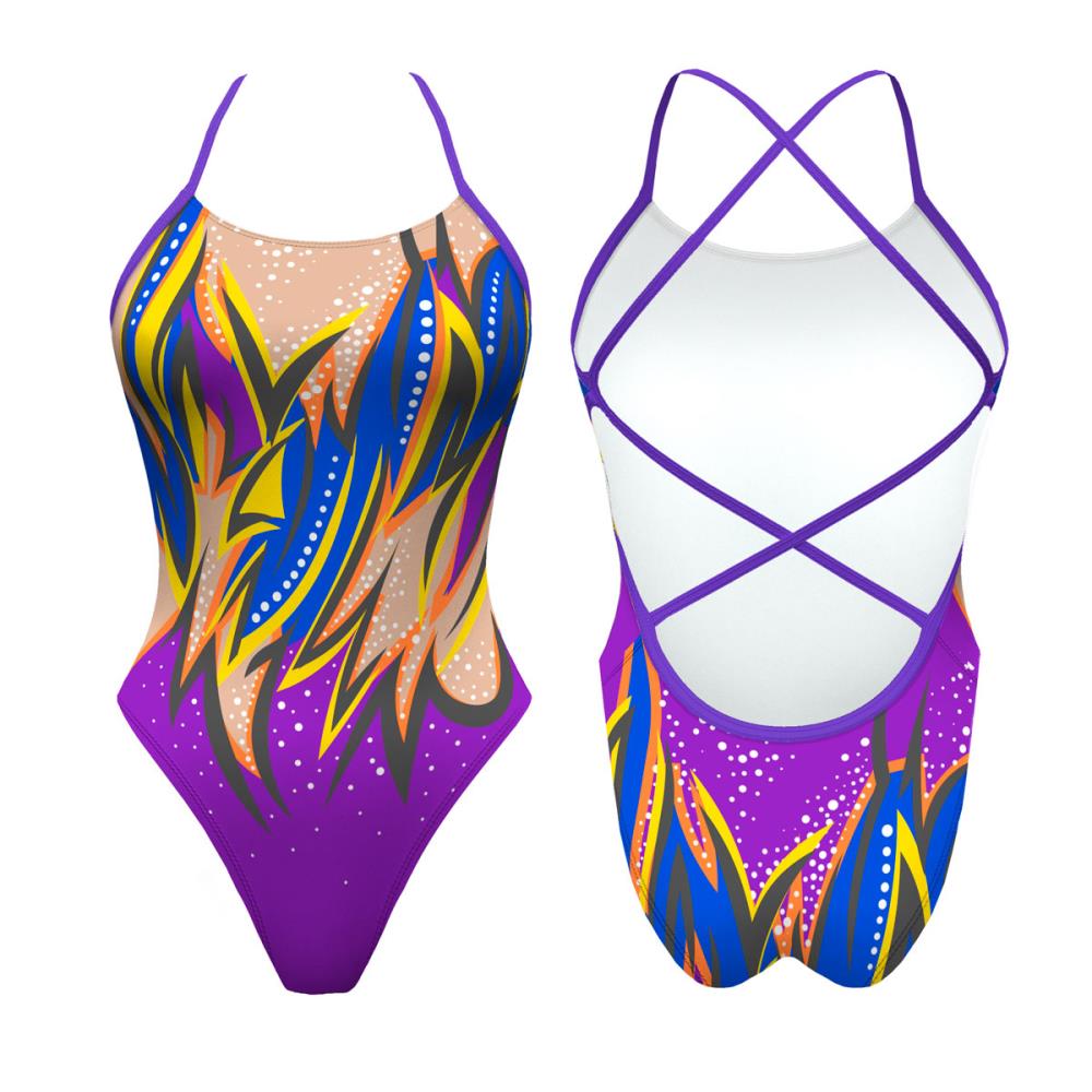 Turbo Women's Artistic Swim Suit S002 Lycra