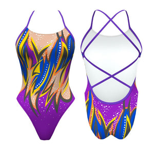 Turbo Women's Artistic Swim Suit S002 Lycra