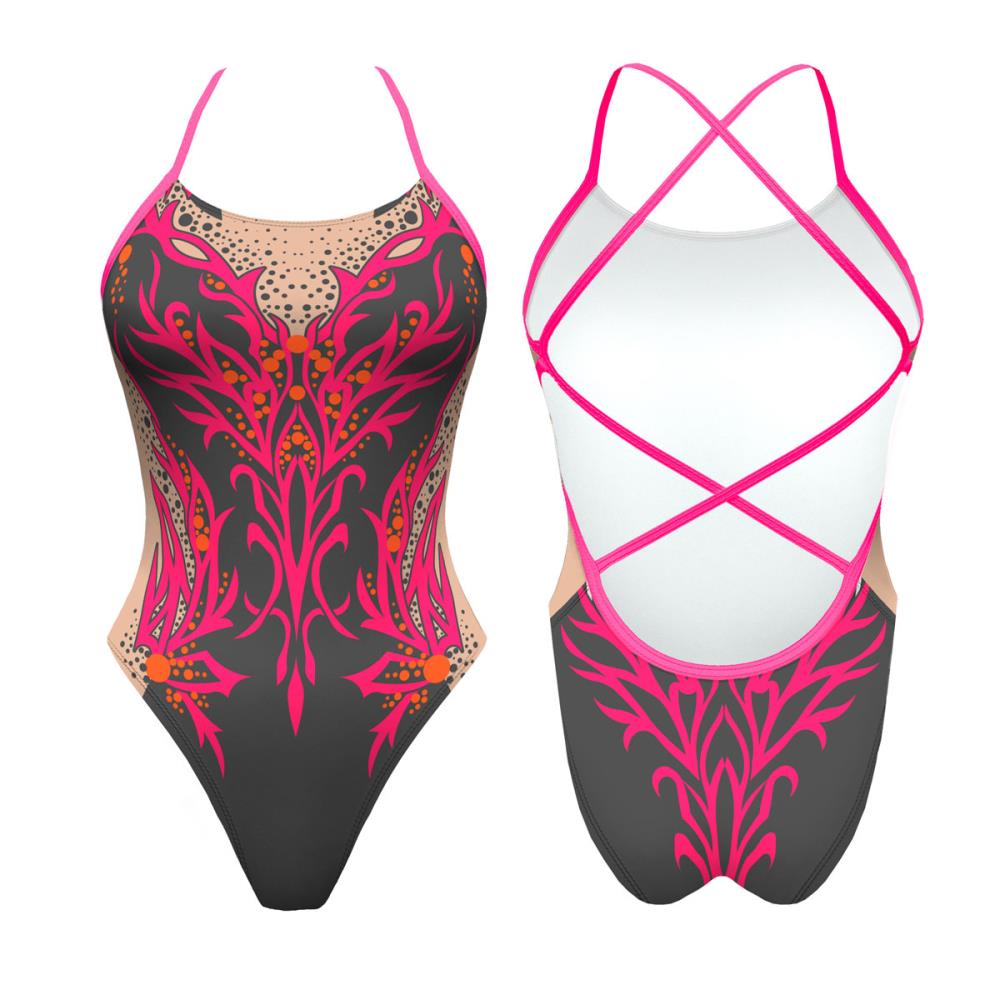 Turbo Women's Artistic Swim Suit S003 Lycra