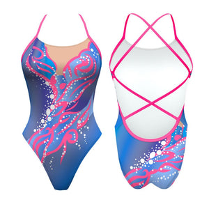 Turbo Women's Artistic Swim Suit S008 Lycra